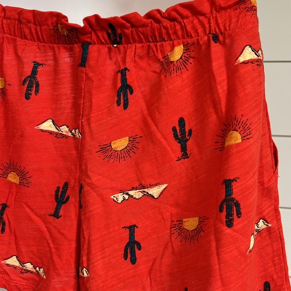 Secret Treasures Orange Cacti and Sunshine Cotton Sleep Shorts - Picture 4 of 14